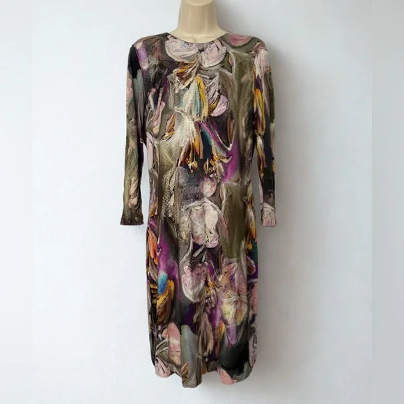 Karen Kane Multicolor Abstract 3/4 Sleeve Dress - Picture 2 of 11